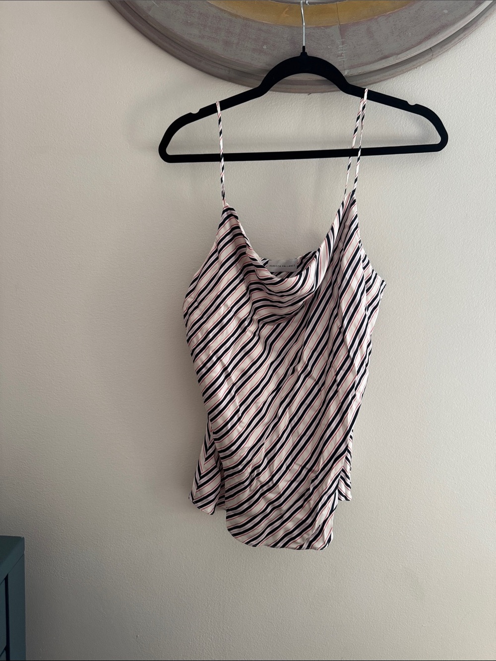 Rebecca Vallance Cowl Neck Spaghetti Strap Top